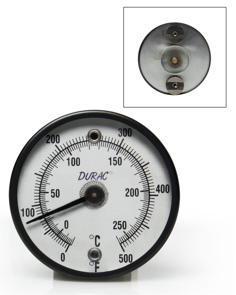 Dual Magnet Surface Dial Thermometer, 0° to 500°F