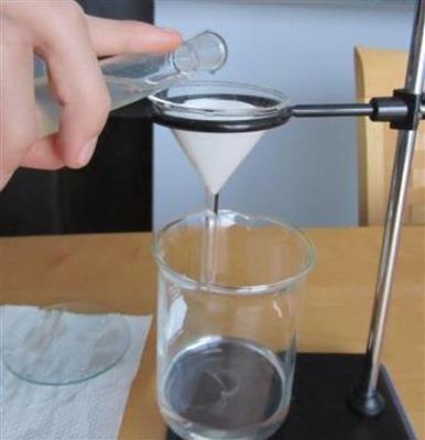 filter funnel with filter paper